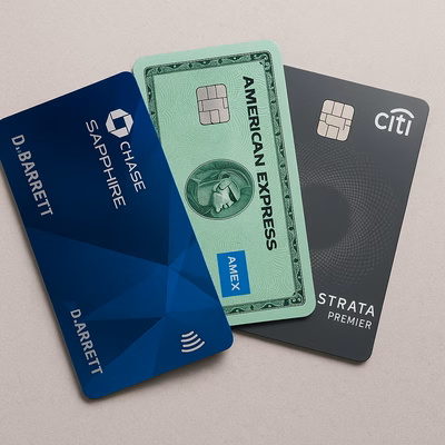 Chase Sapphire Preferred vs Amex Green vs Citi Strata Premier: The Ultimate Mid-Tier Battle of 2025